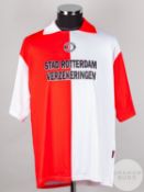 Leonardo red and white Feyenoord Champions League short-sleeved shirt