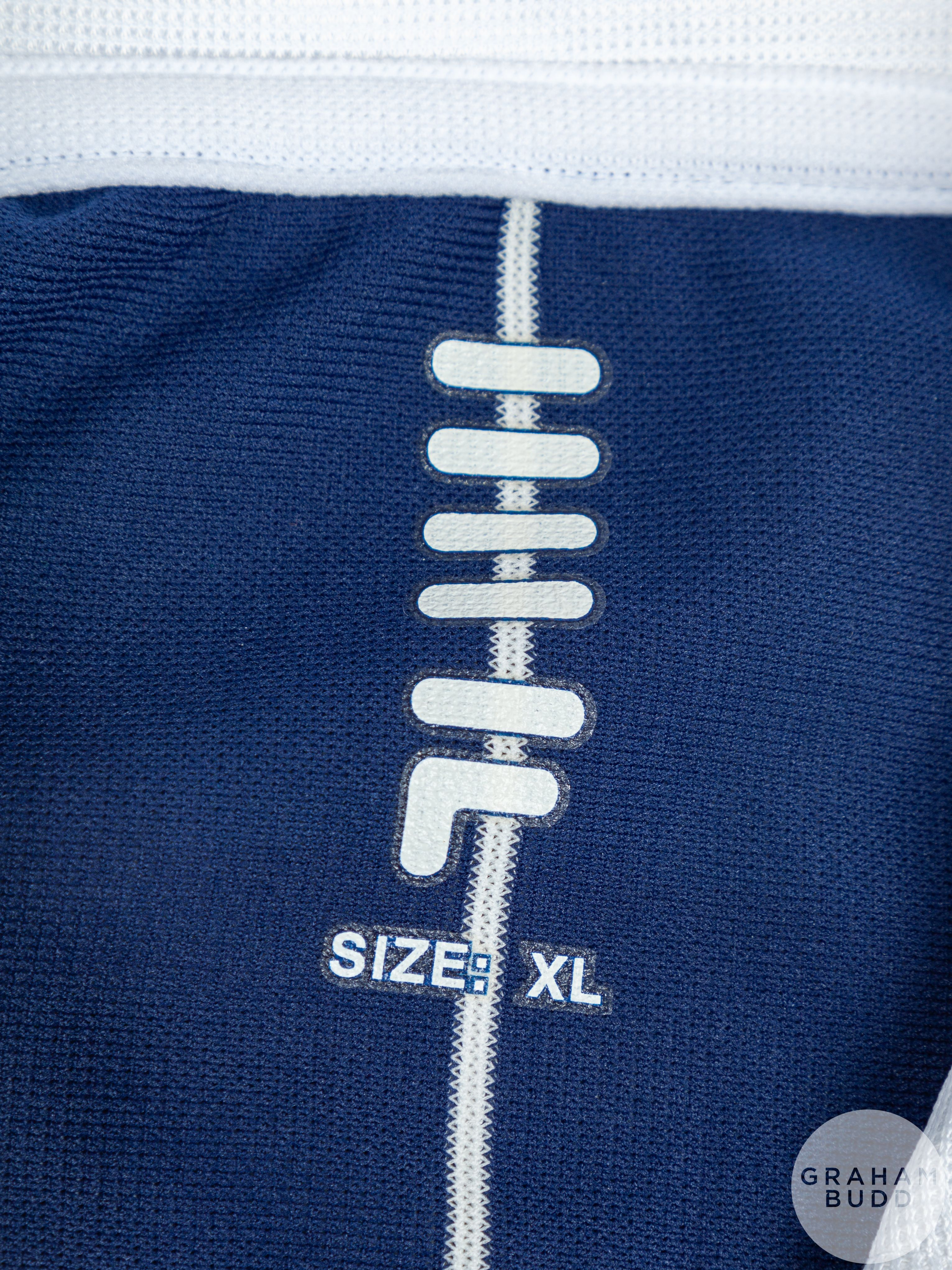 Blue pinstripe Scotland No.9 official Scotland International short-sleeved shirt - Image 4 of 5