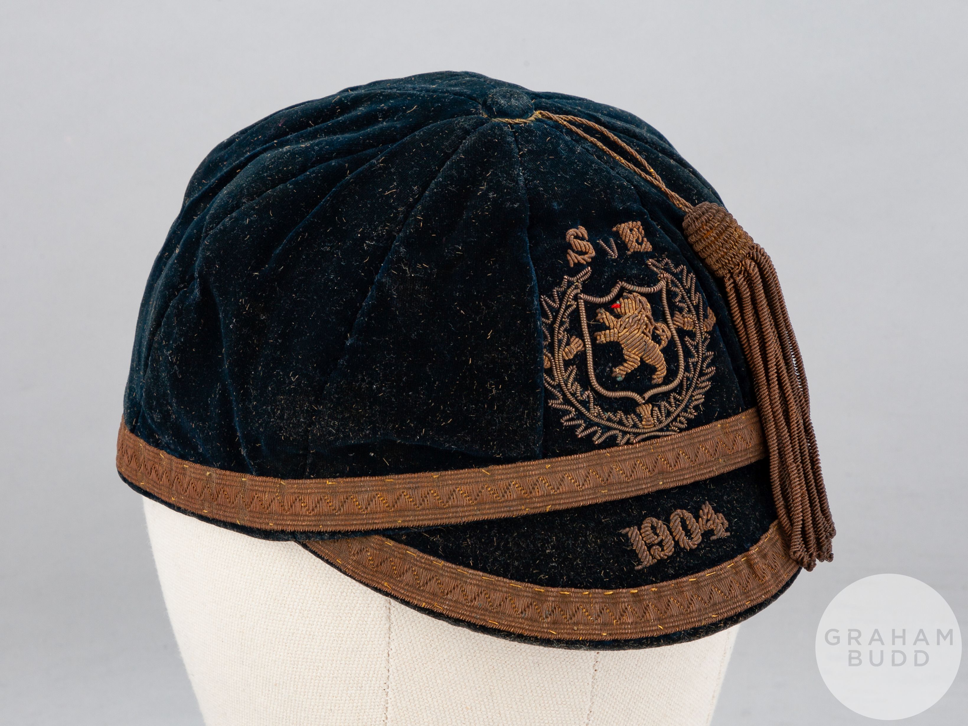 Alex "Sandy" Brown, blue Scotland v. England International cap, 1904 - Image 2 of 6