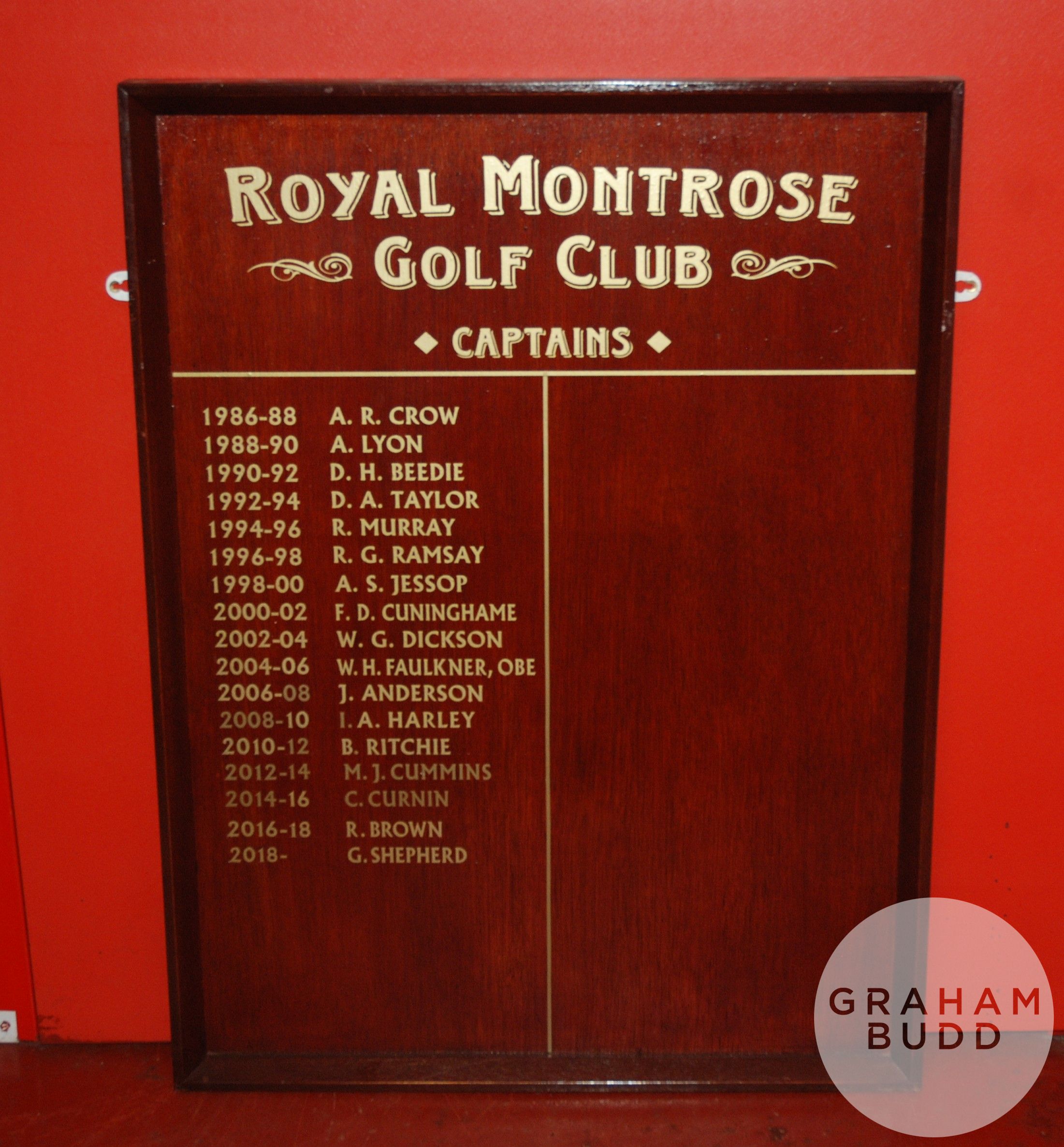 Three Royal Montrose Golf Club honours boards - Image 2 of 3