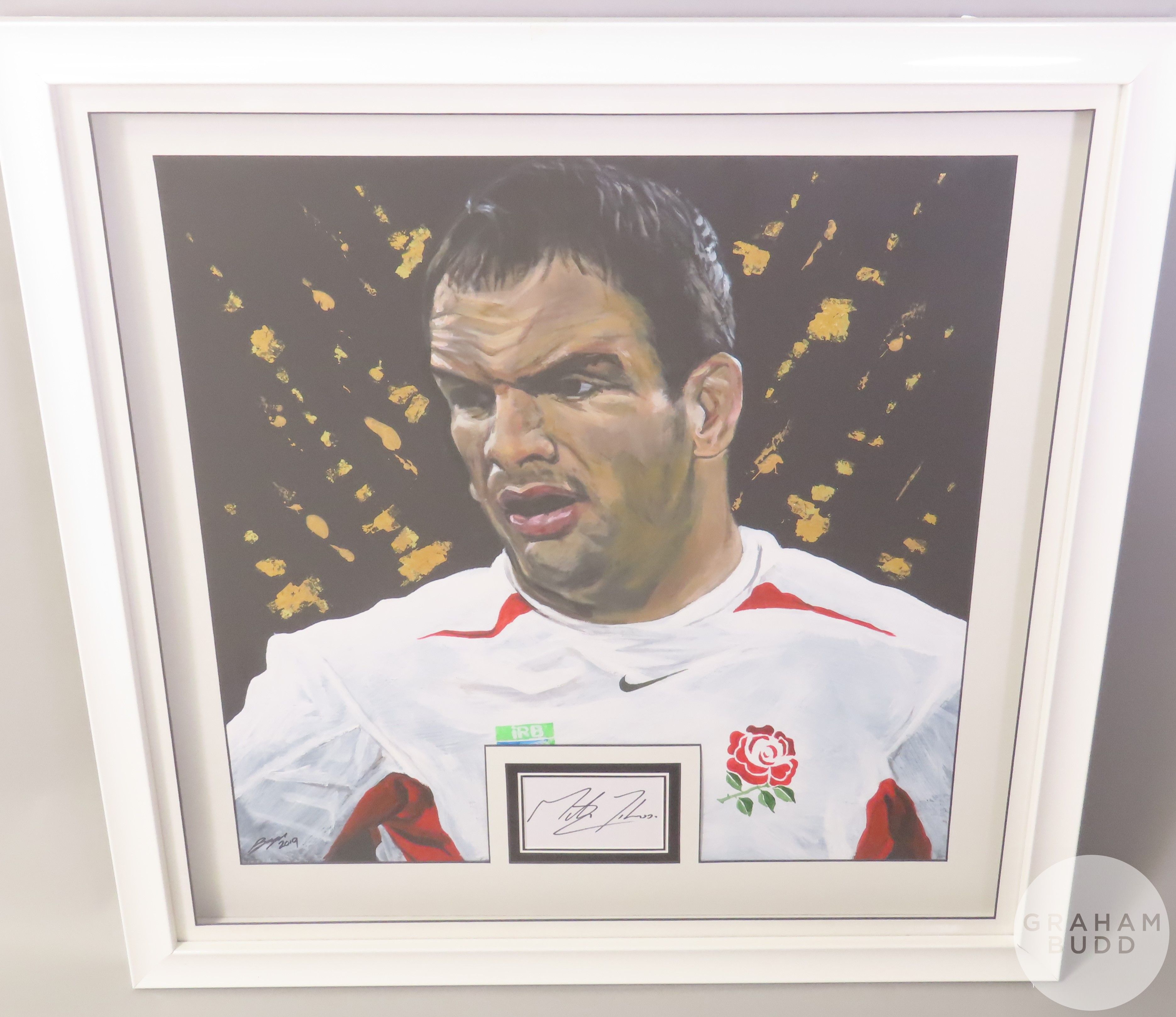 Portrait of England Rugby Legend Martin Johnson