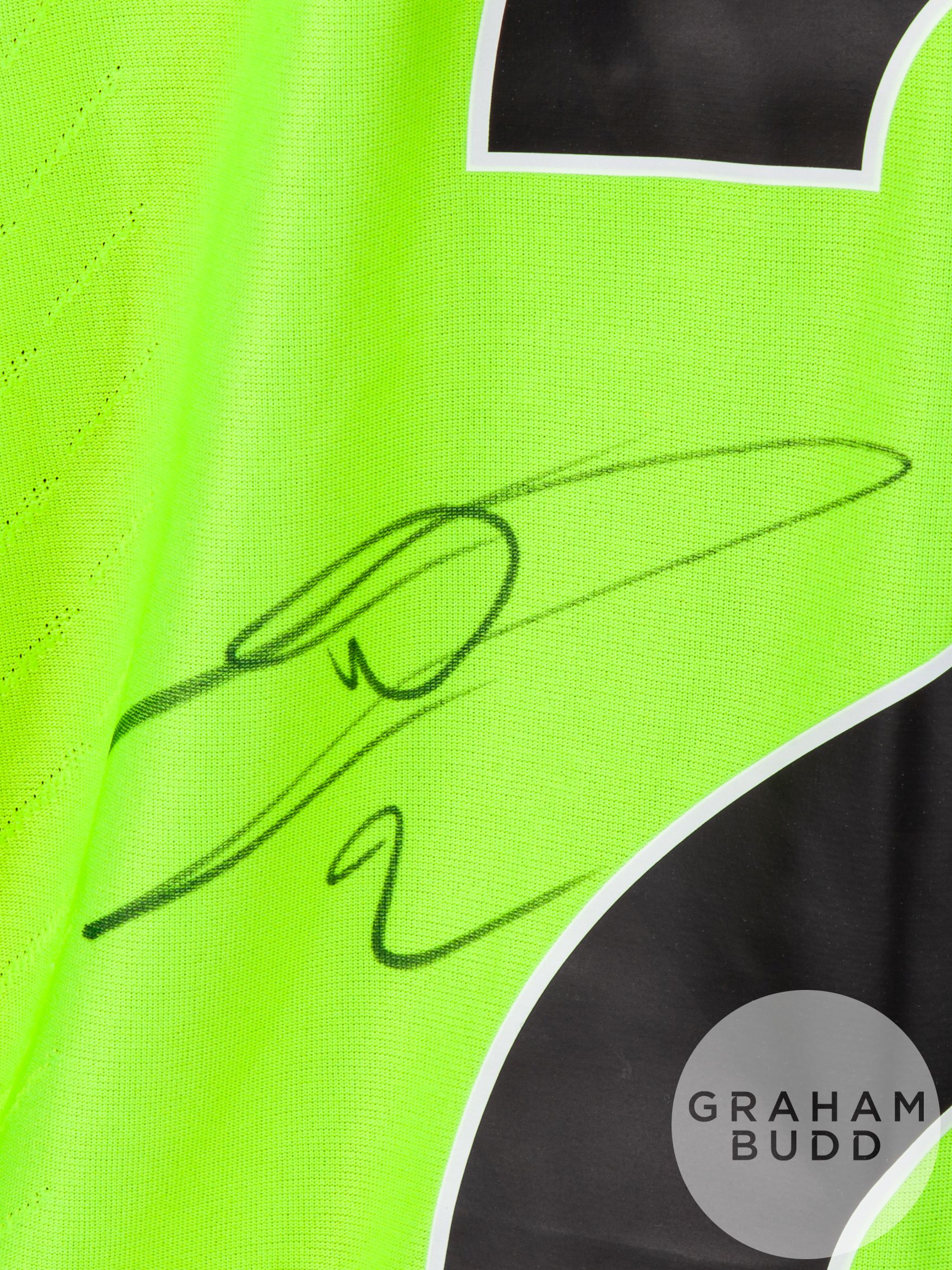 William Saliba signed yellow, black & blue Arsenal No.2 away shirt, season 2023-24, - Bild 4 aus 6