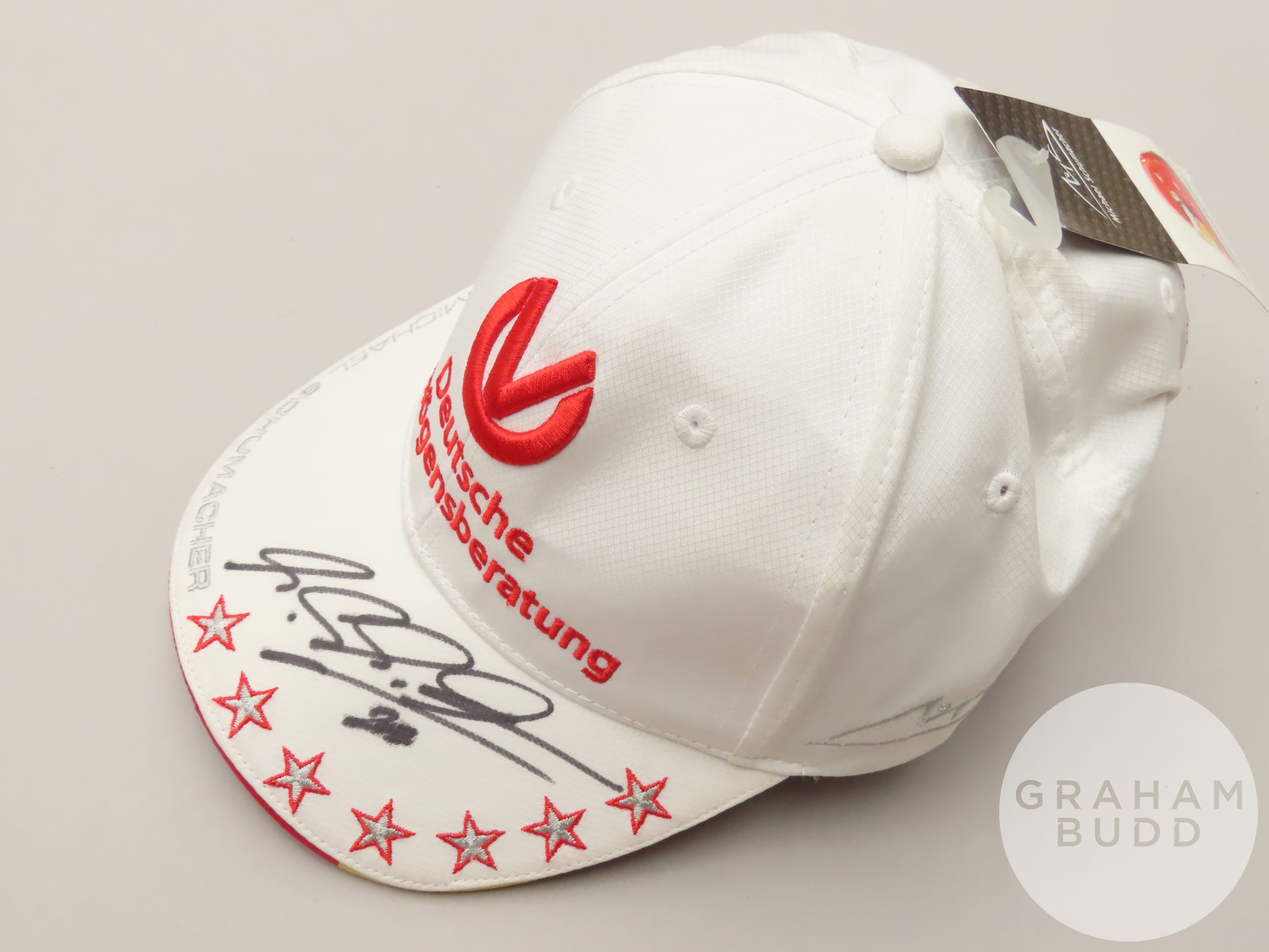 Michael Schumacher signed Deutsche Vermogensberatung white cap, - Image 2 of 2