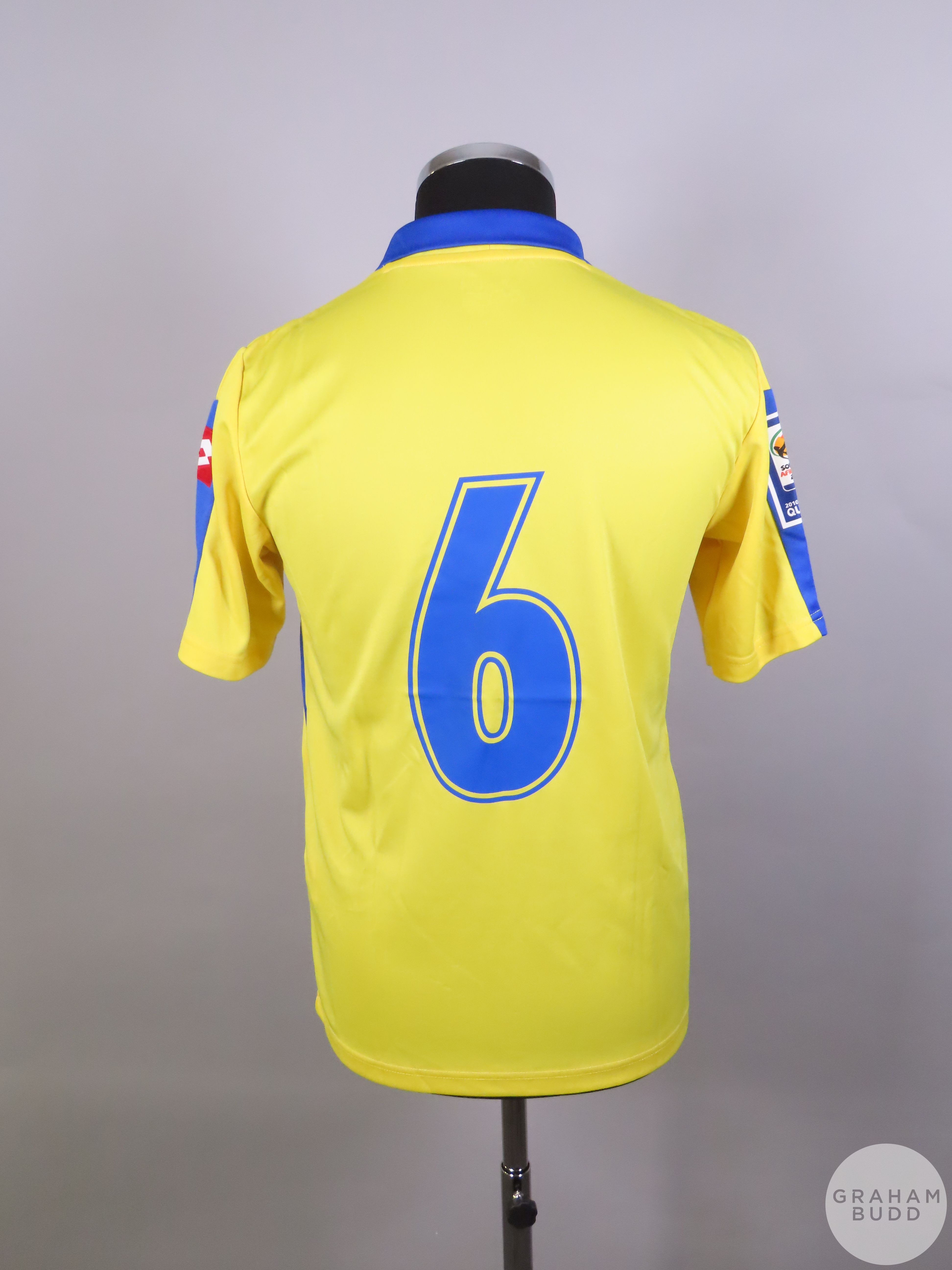 Yellow Ukraine No.6 home 2010 World Cup Qualifier home shirt, 2009, - Bild 2 aus 2