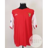 Wender red and white No.15 Sporting Club Braga match short-sleeved shirt, 2006-07