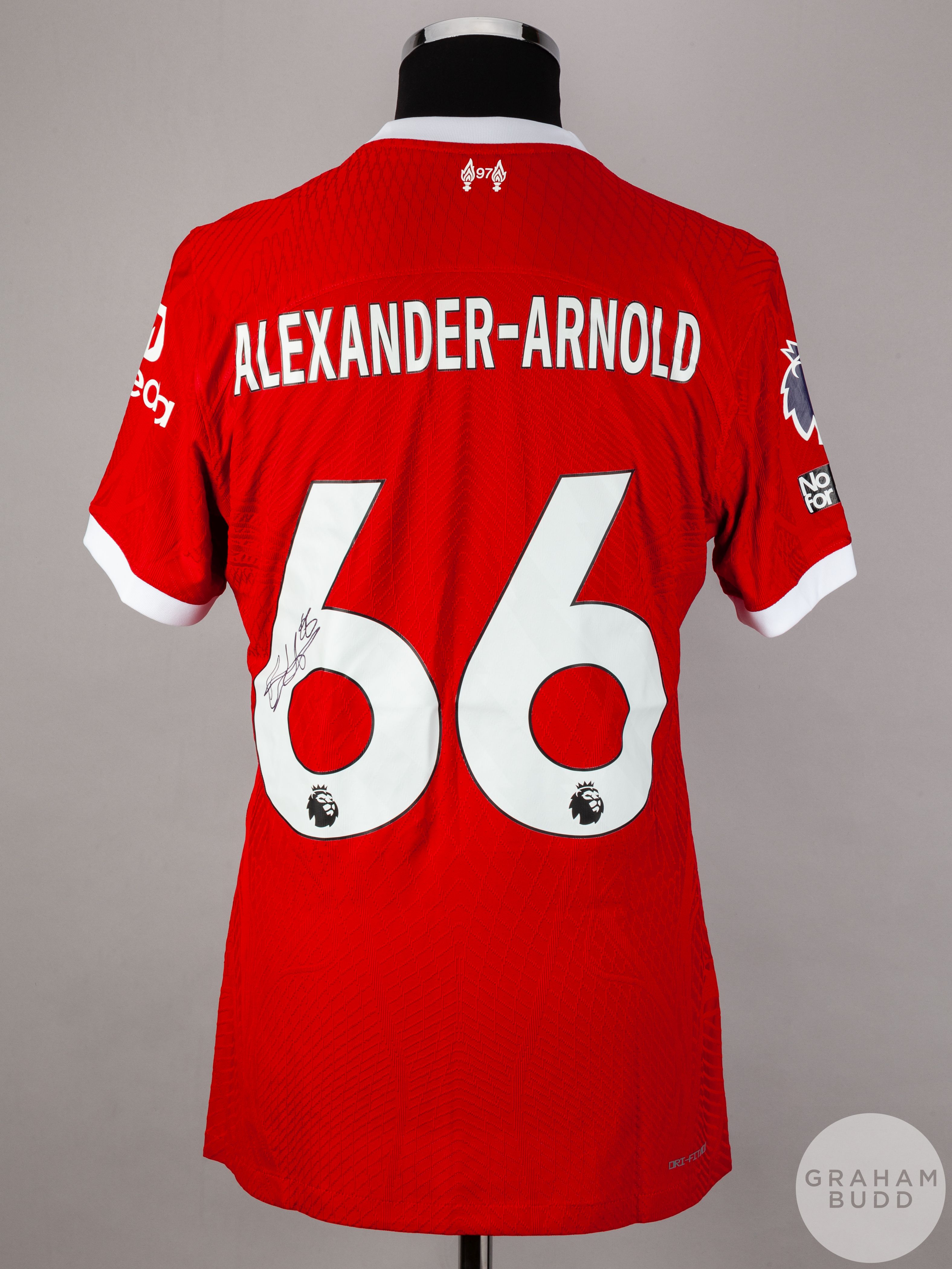 Trent Alexander-Arnold signed red & white Liverpool No.66 home shirt, season 2023-24, - Image 2 of 6