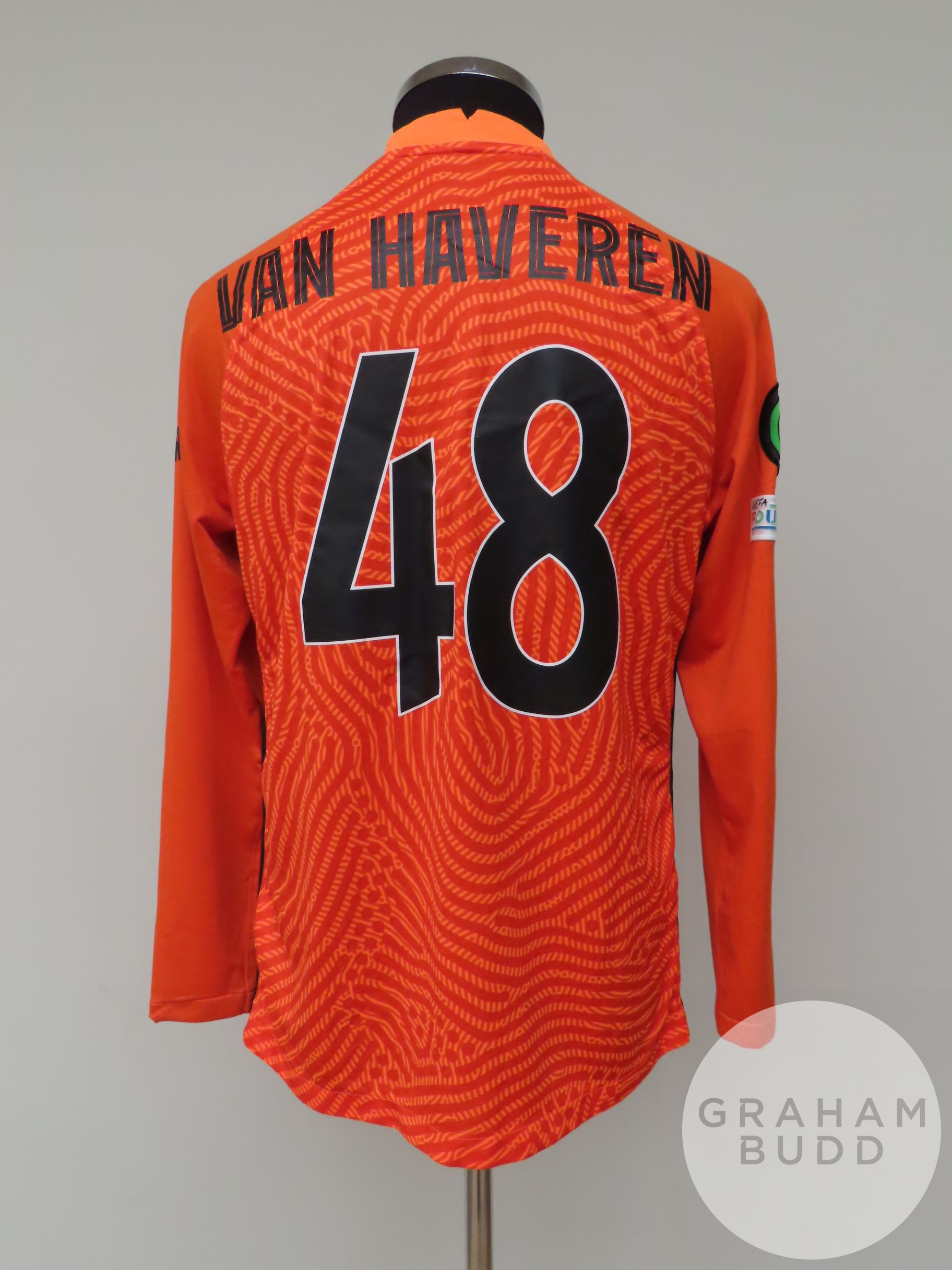 Nigel van Haveren orange Vitesse no.48 goalkeepers shirt, 2021-22, - Image 2 of 2