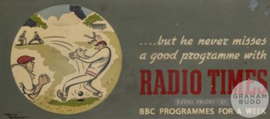 Two cricketing advertising works, BBC Programmes and Evening Standard,