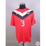 Red Canada No.3 2014 World Cup Qualifier home shirt, 2011,