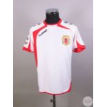 White Gibraltar No.4 away shirt, 2010,