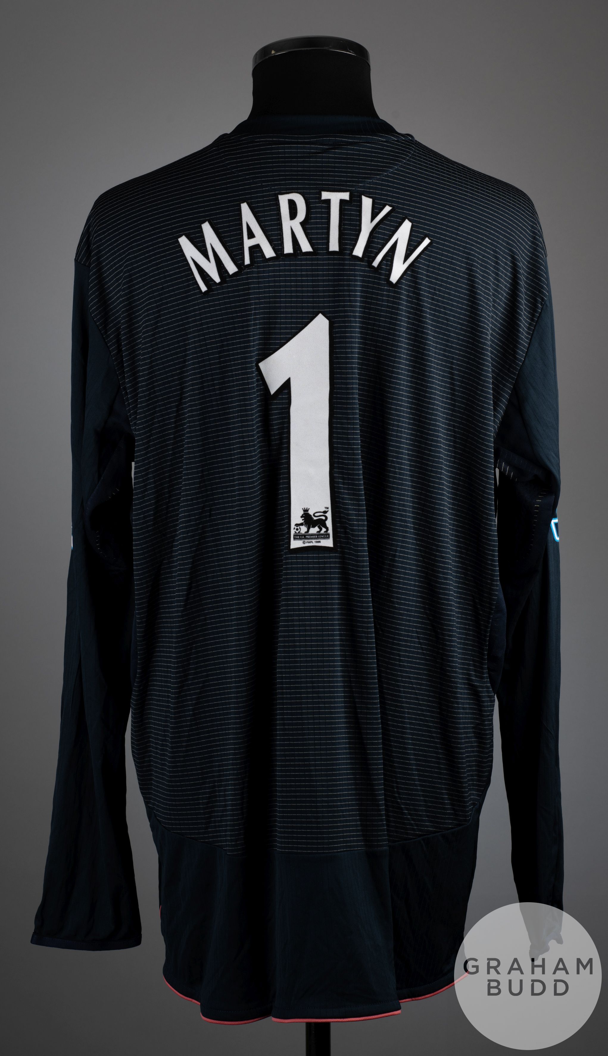Nigel Martyn black No.1 Everton long sleeved shirt 2004-05 - Image 2 of 2