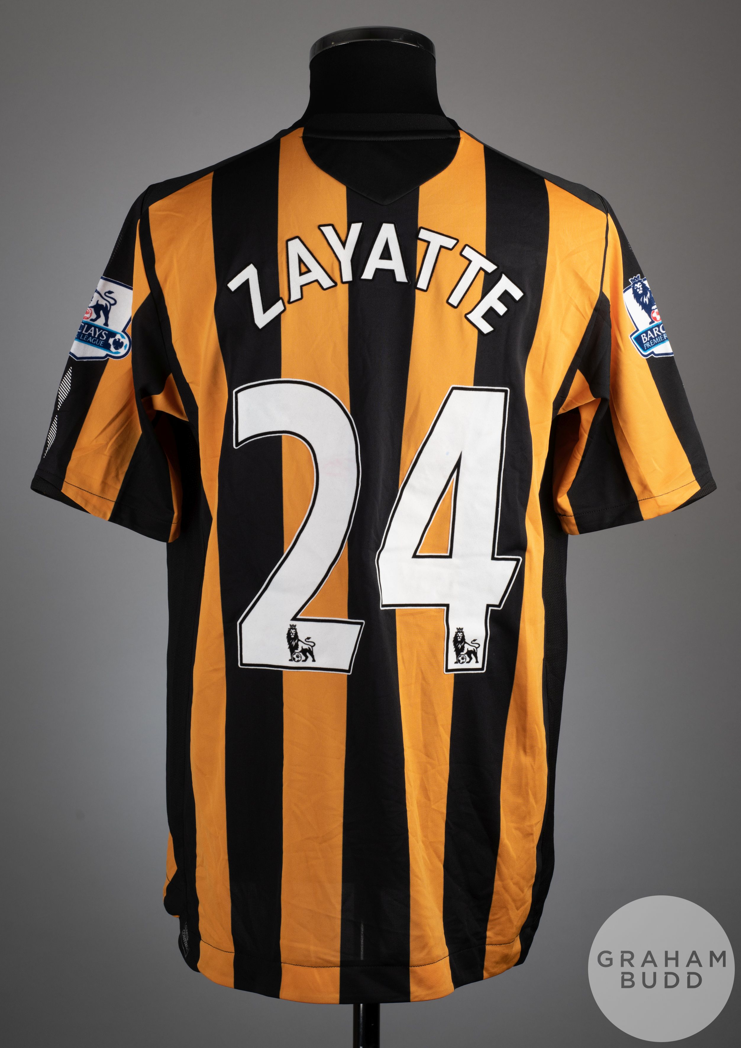 Kamil Zayette orange and black No.24 Hull City short sleeved shirt, 2008-09 - Bild 2 aus 2