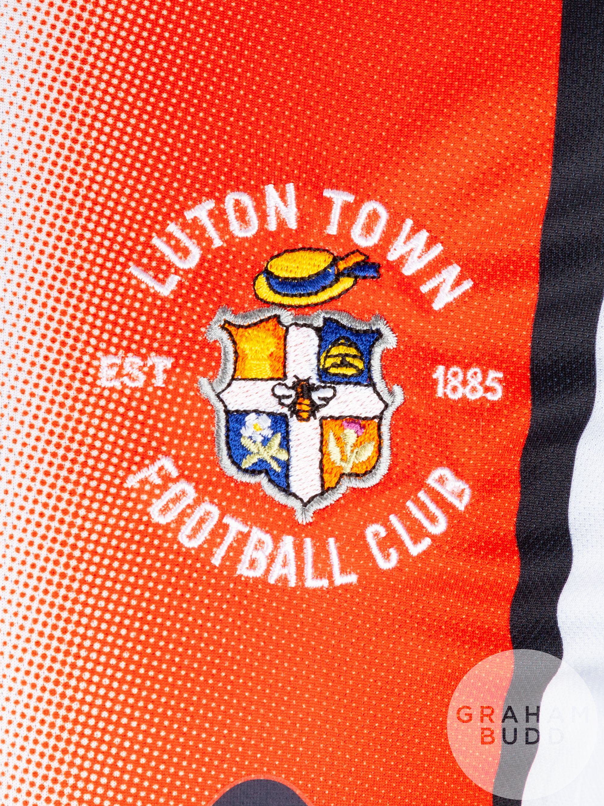 Ross Barkley signed white, orange & black Luton Town No.6 away shirt, season 2023-24, - Image 3 of 6