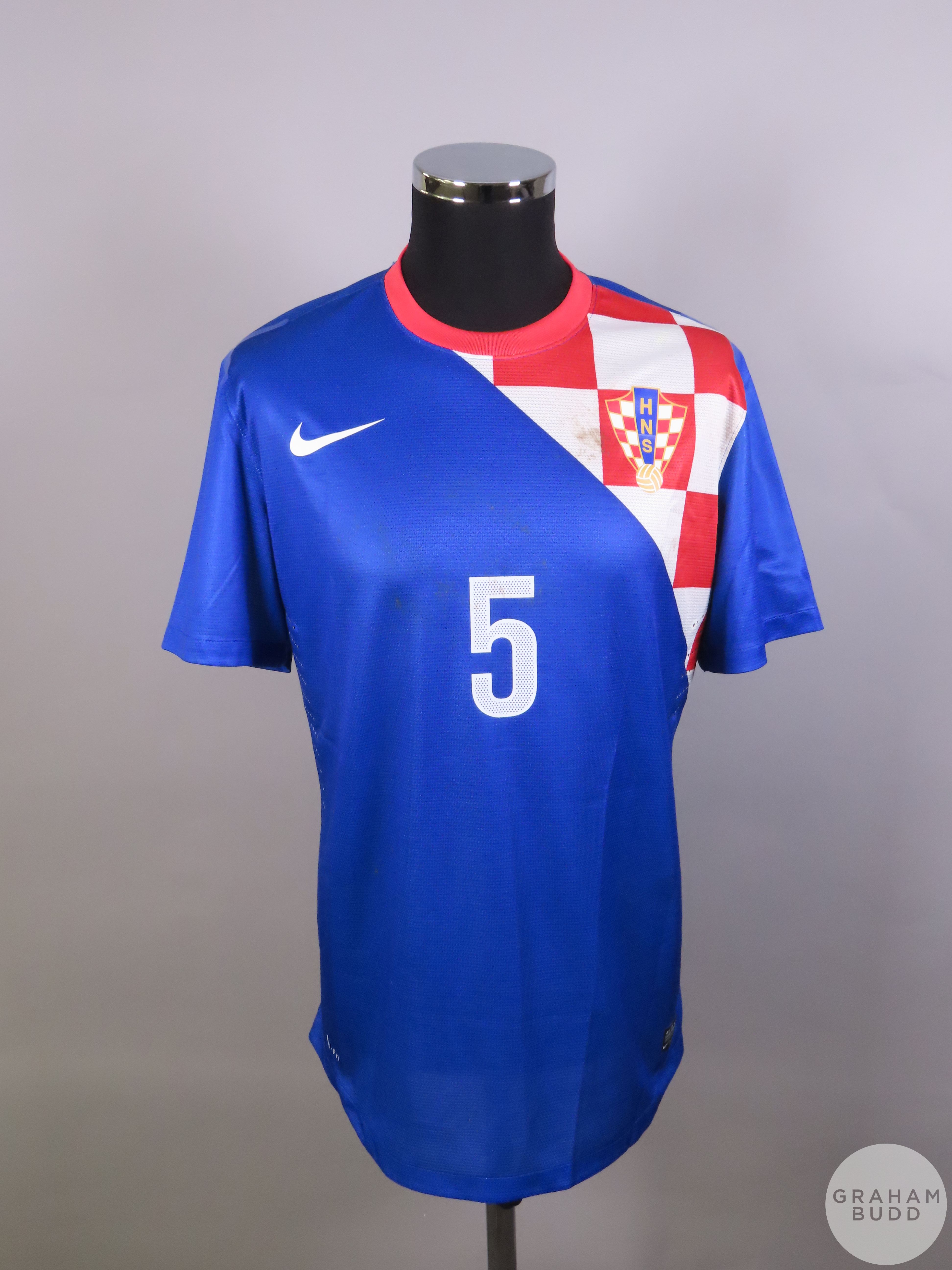 Blue Croatia No.5 away shirt, 2012,