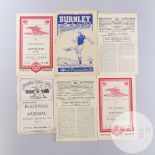 Burnley v. Arsenal match programme, 27th September 1947