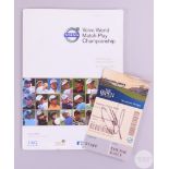 2018 Open Championship autographed ticket