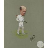 Cecil E. Cutter 'Cricketer', dated 1904,