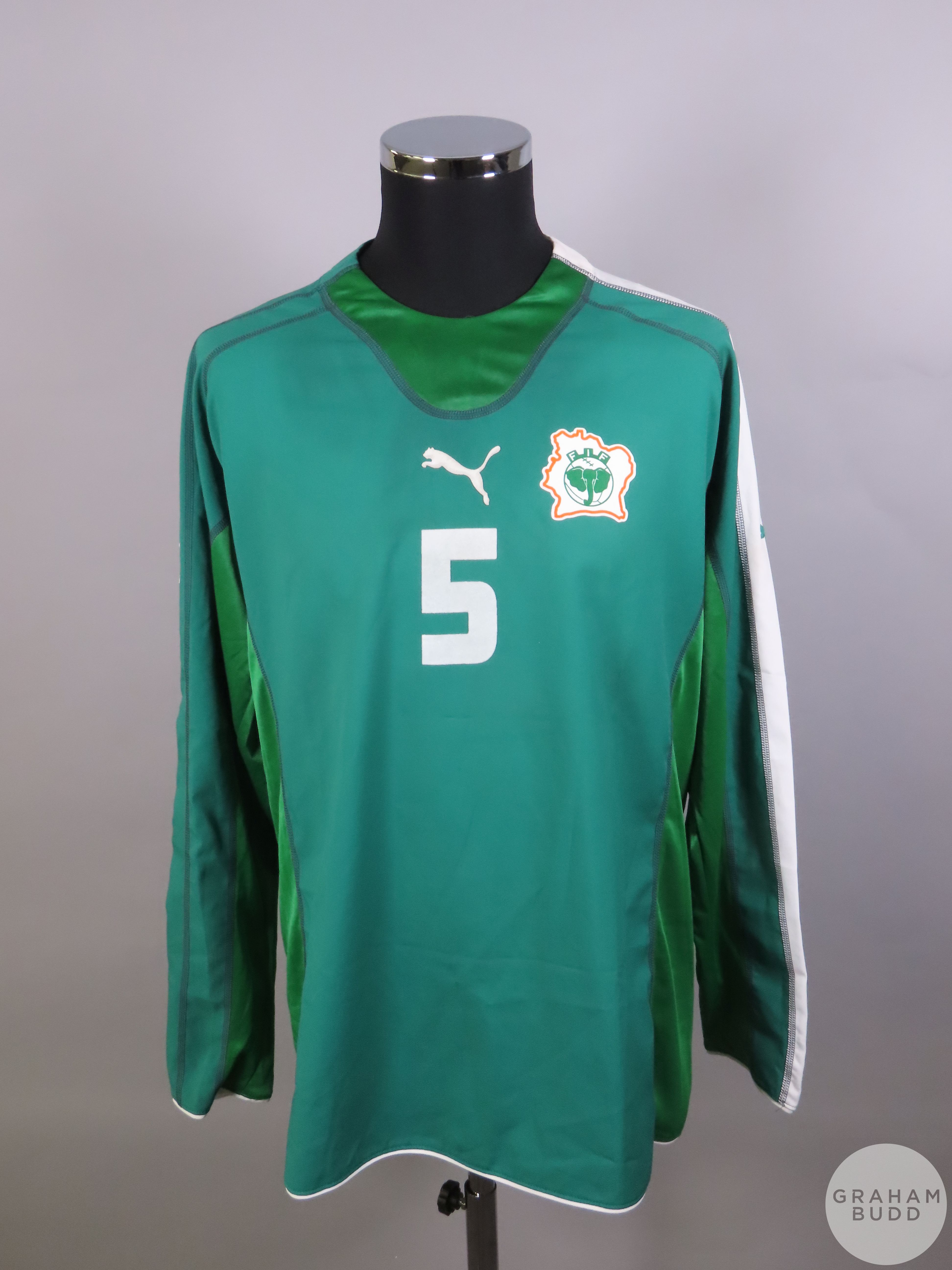 Green Ivory Coast No.5 shirt, 2005-06,