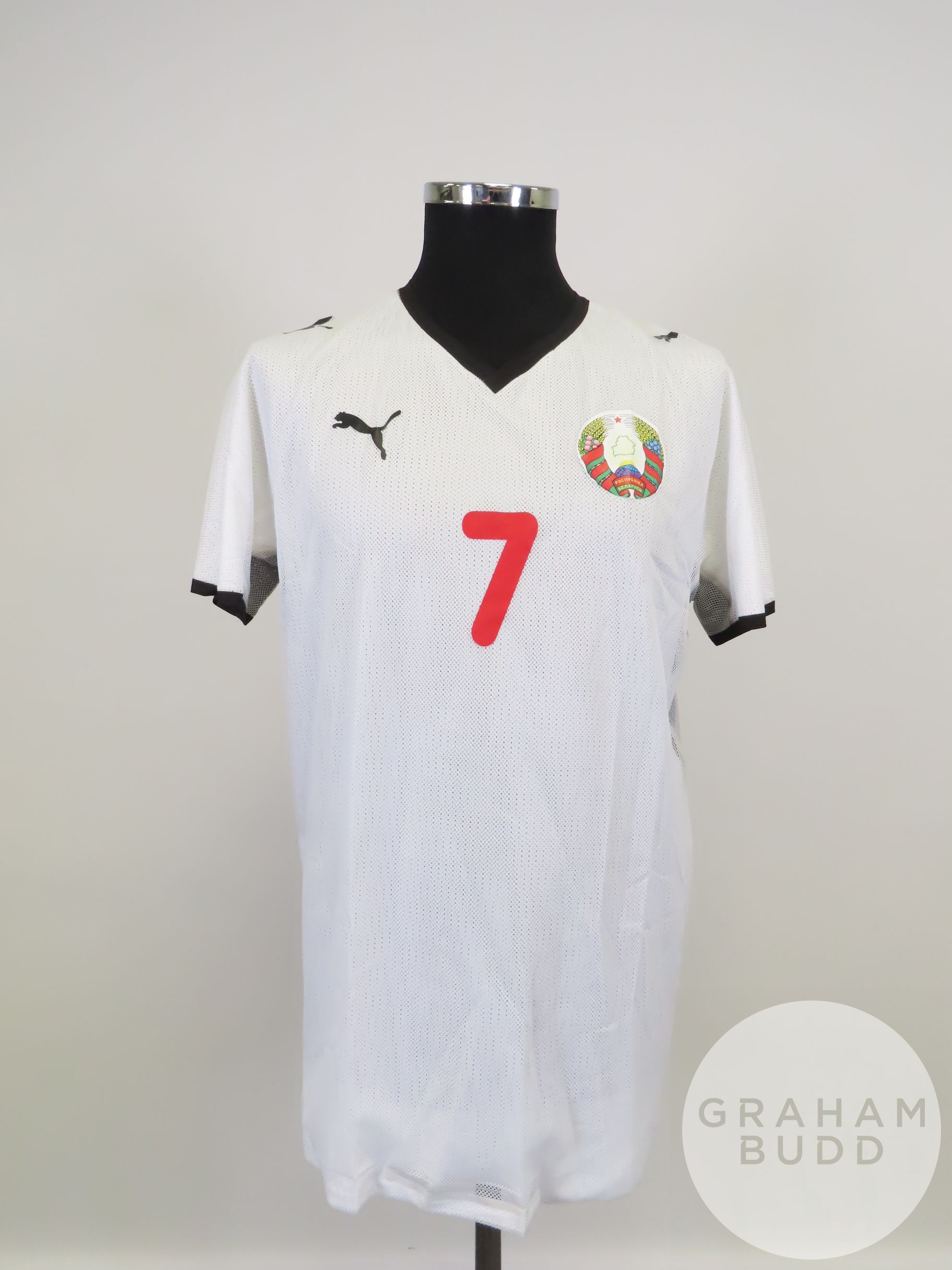 White No.7 Belarus short-sleeved shirt, Puma, L