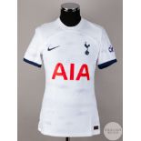 Son Heung-min signed white & navy Tottenham Hotspur No.7 home shirt, season 2023-24,