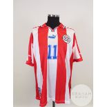 Red and white No.11 Paraguay short-sleeved shirt, Puma