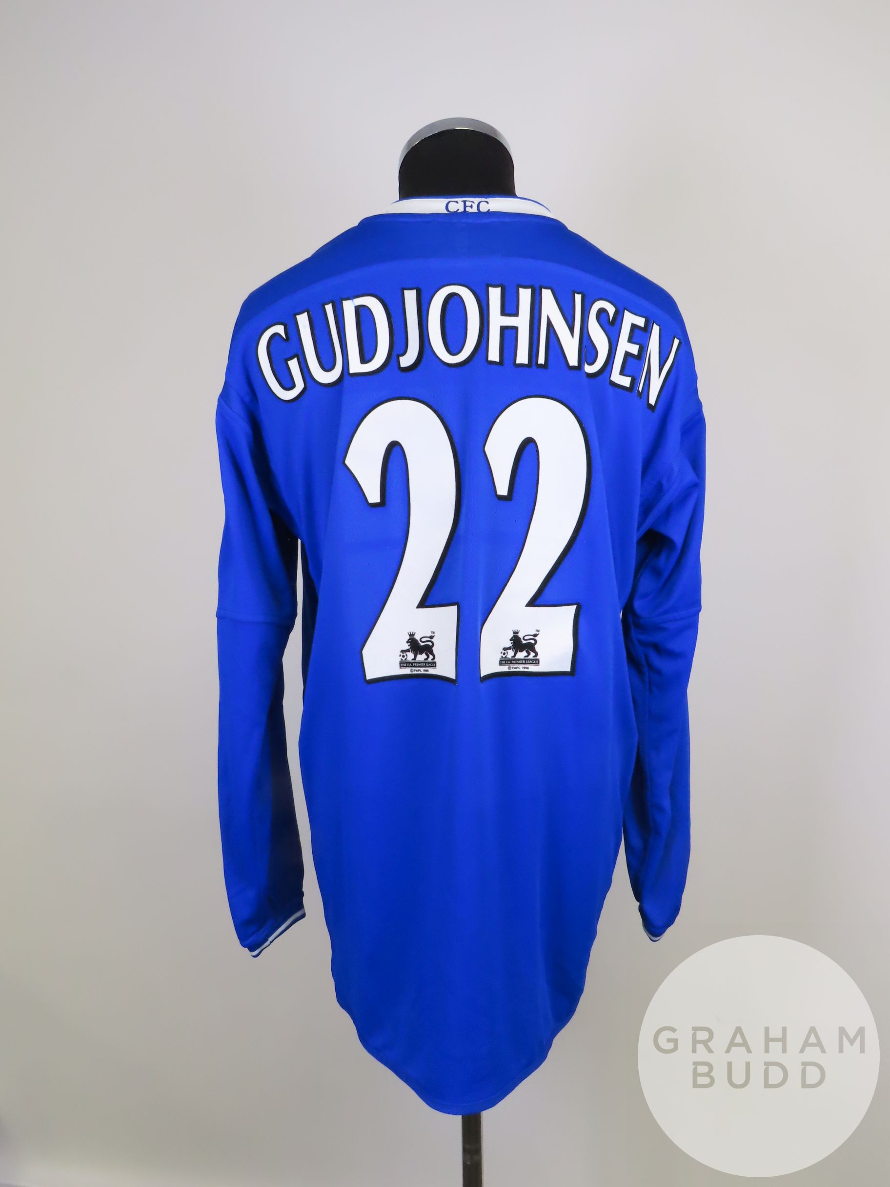 Eidur Gudjohnsen blue No.22 Chelsea Asia Cup long-sleeved shirt, 2003 - Bild 2 aus 2