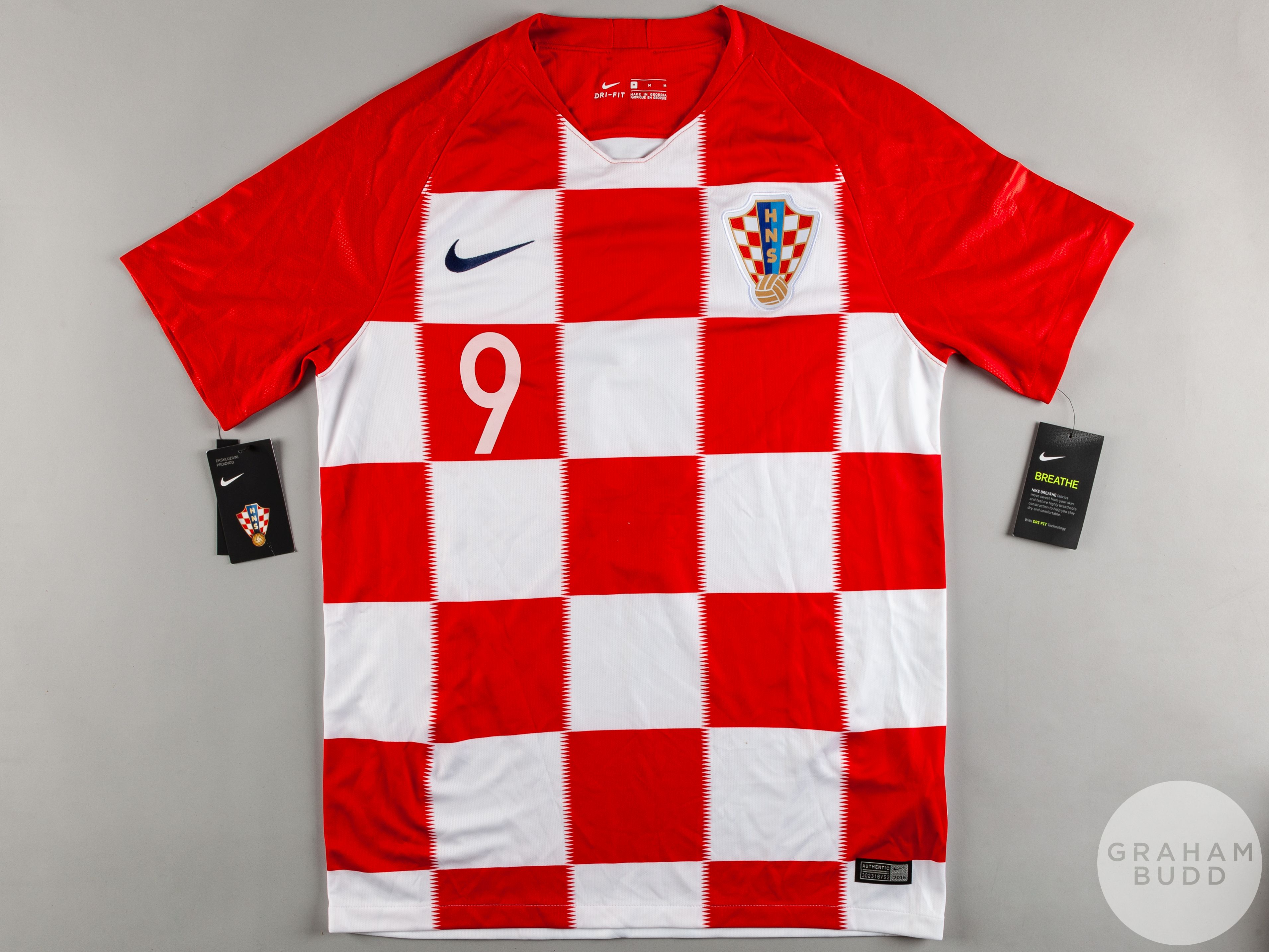 Davor Suker red and white Croatia No.9 home shirt, - Image 2 of 3