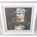 Portrait of South African Rugby Legend Francois Pienaar