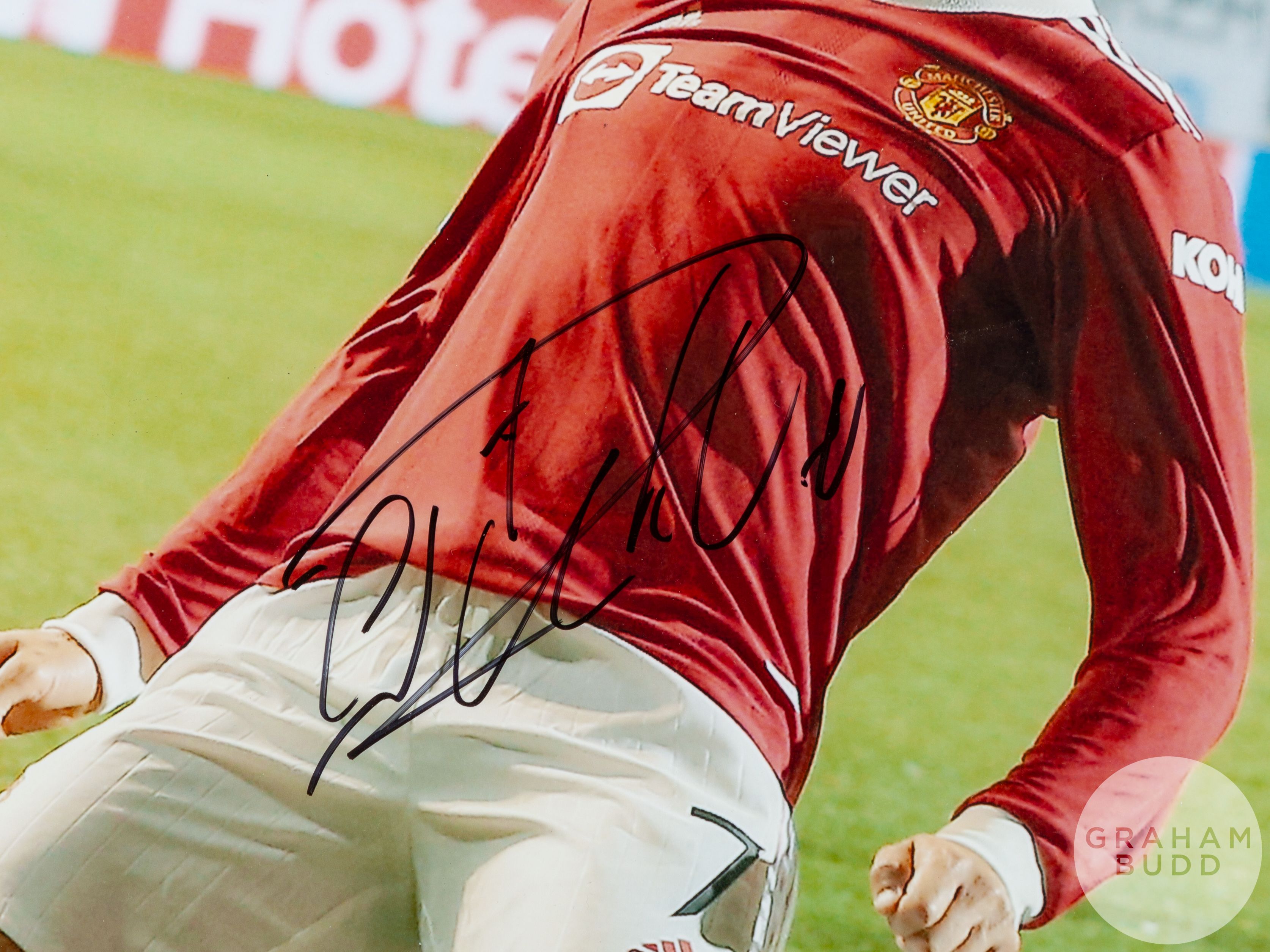 Cristiano Ronaldo signed Manchester United framed photograph, - Image 2 of 2