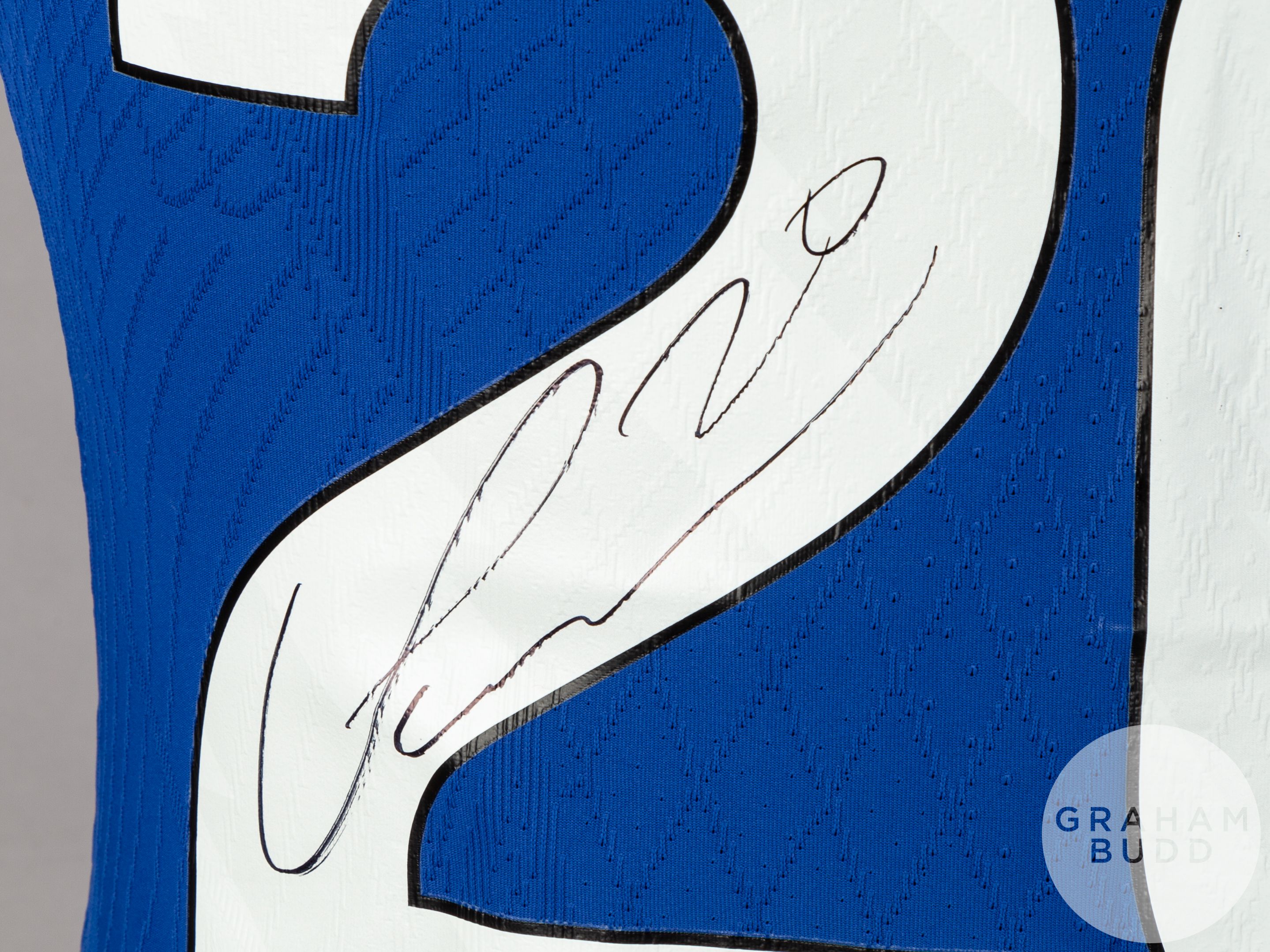 Cole Palmer signed blue & white Chelsea No.20 home shirt, season 2023-24, - Image 4 of 6