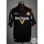 Carl Robinson black and red No.4 Sunderland short-sleeved shirt, 2004-06
