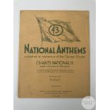 Olympics National Anthems sheet music brochure