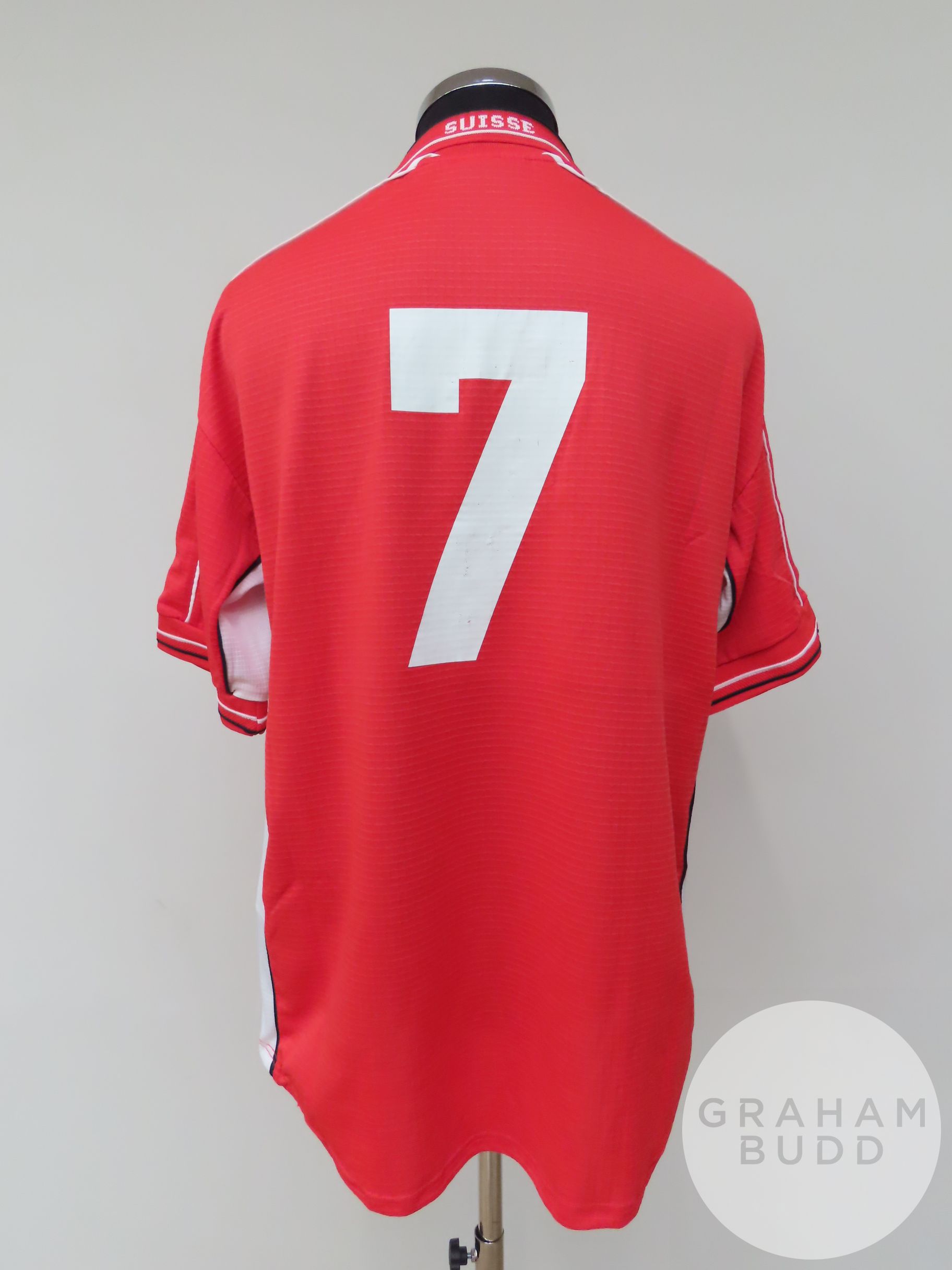 David Sesa red Switzerland no.7 shirt, 1999, - Image 2 of 2