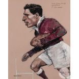 William Hewison, Welsh rugby legend Cliff Morgan,