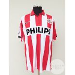 Jefferson Farfan red and white PSV no.17 shirt, 2007-08,