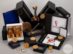 Collection of World Cup & FIFA commemorative memorabilia presented to David Dein,