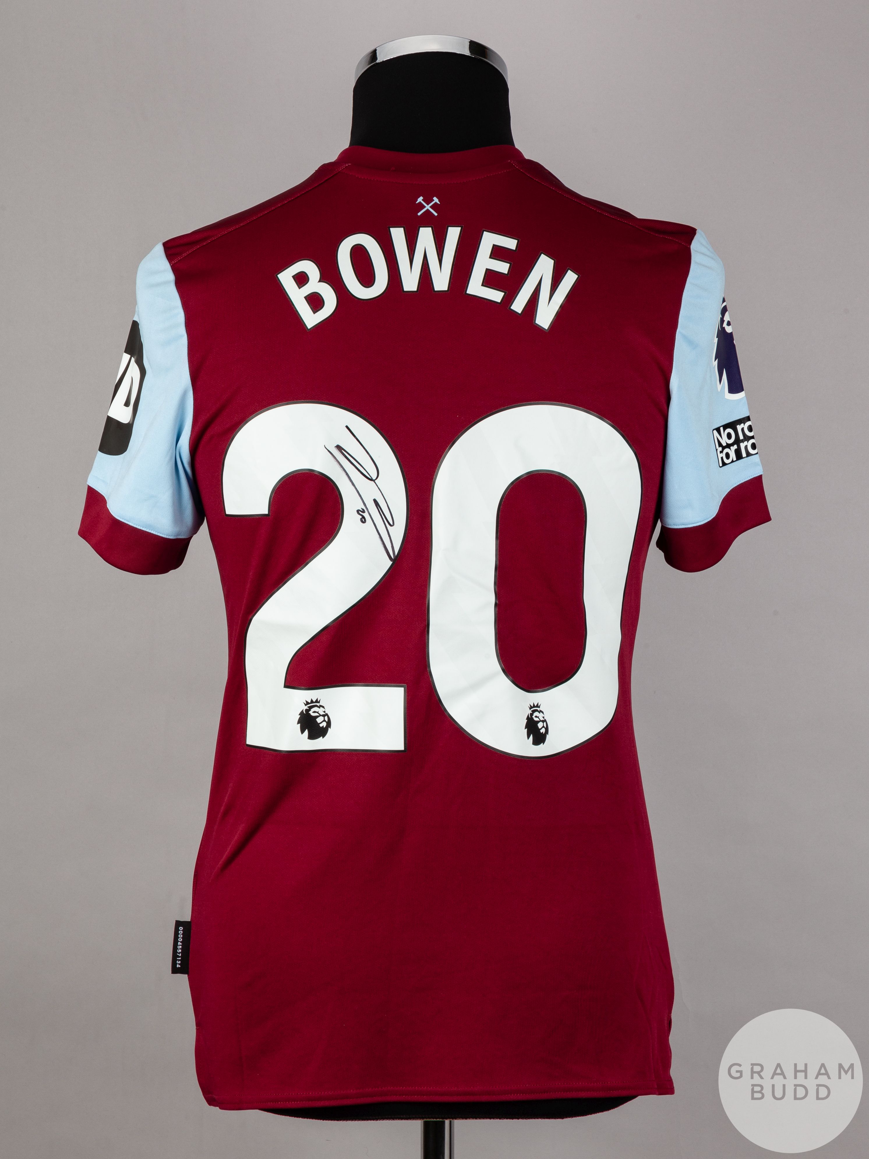 Jarrod Bowen signed claret & blue West Ham United No.20 home shirt, season 2023-24, - Image 2 of 6