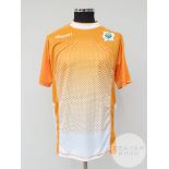 Orange and white Ivory Coast no.15 shirt, 2003,