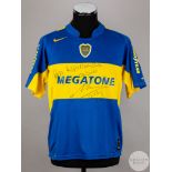 Diego Maradona signed blue & yellow Boca Juniors home shirt, season 2005-06,