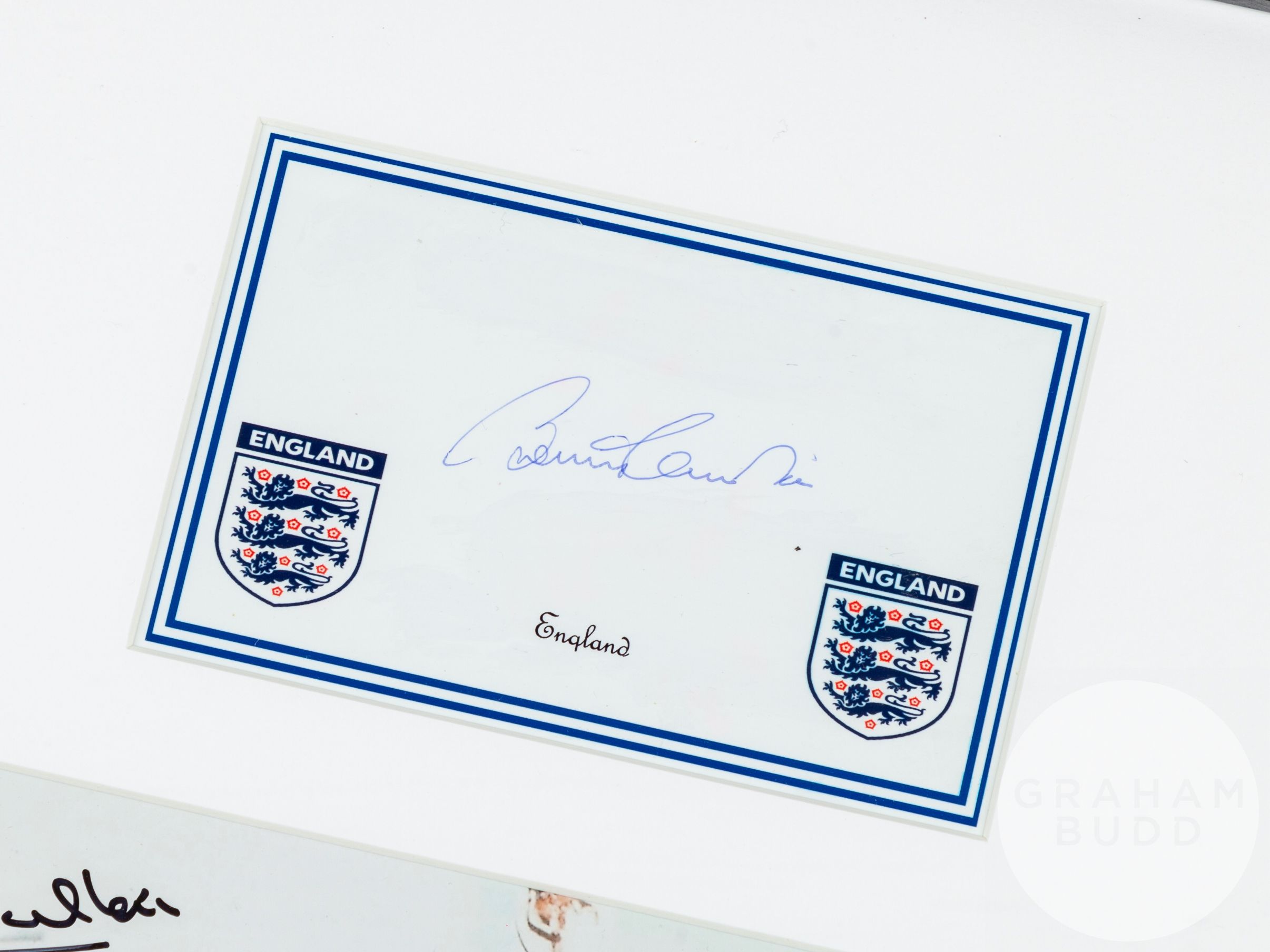 England 1966 World Cup winners framed display, - Bild 4 aus 4