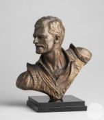 Roderick Burgess, small bust of cricketer Richard Hadlee,