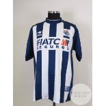 Blue and white No.4 Real Sociedad short-sleeved shirt, 2005