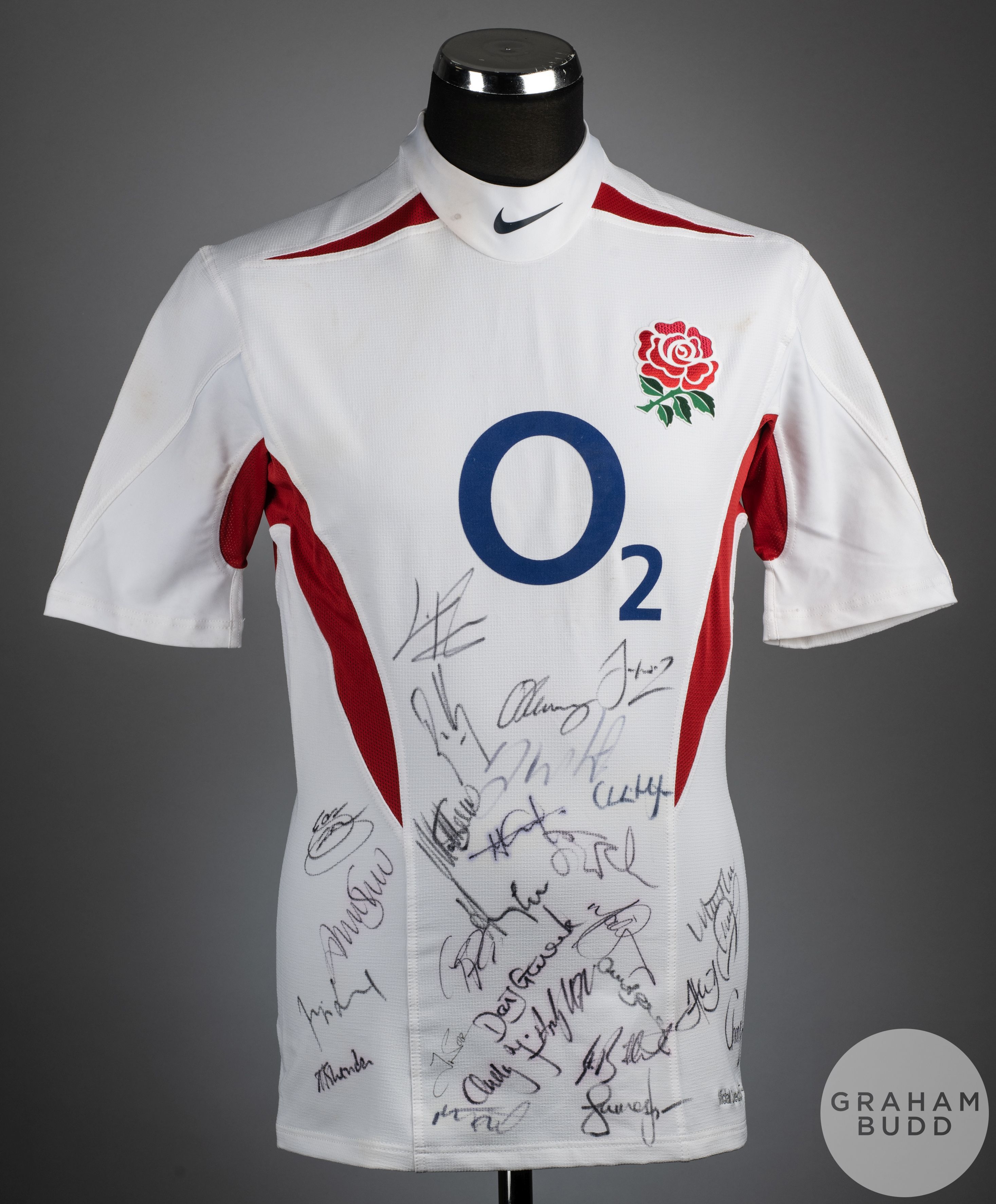 White England replica rugby short-sleeved shirt