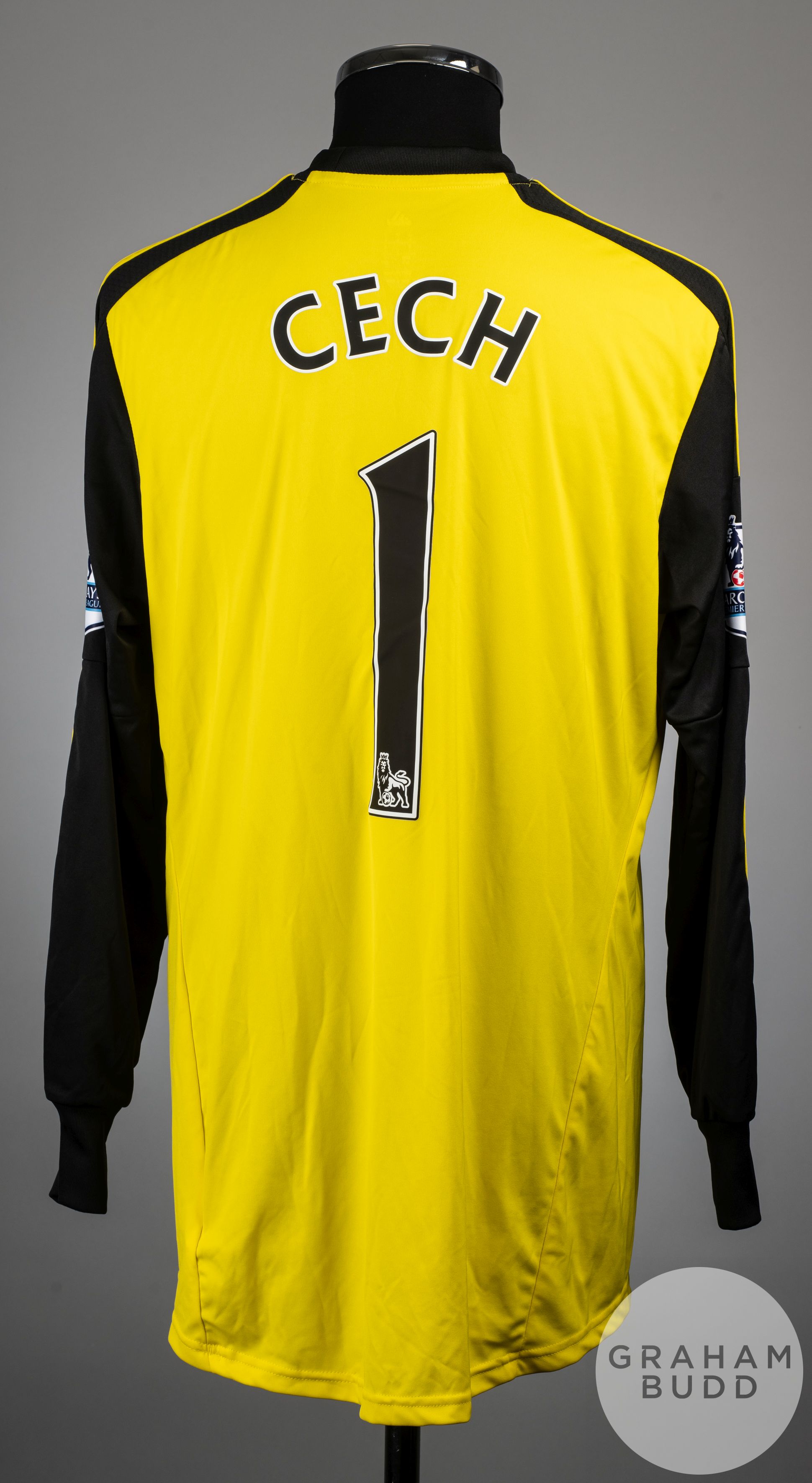 Petr Cech yellow and black No.1 Chelsea match worn long-sleeved shirt, 2013-14 - Image 2 of 2