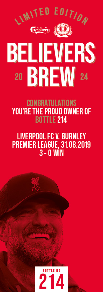 Bottle No.214: Liverpool FC v. Burnley, Premier League, 31.08.2019, 3 - 0 Win - Bild 3 aus 3