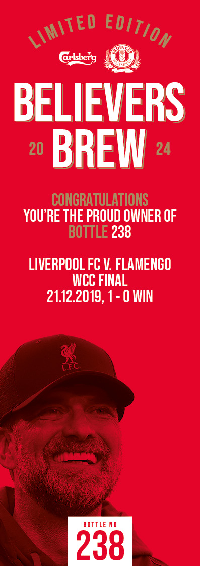 Bottle No.238: Liverpool FC v. Flamengo, WCC Final, 21.12.2019, 1 - 0 Win - Image 3 of 3