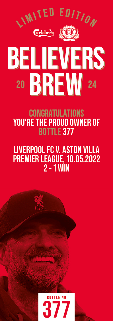 Bottle No.377: Liverpool FC v. Aston Villa, Premier League, 10.05.2022, 2 - 1 Win - Bild 3 aus 3