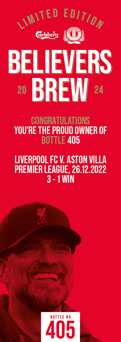 Bottle No.405: Liverpool FC v. Aston Villa, Premier League, 26.12.2022, 3 - 1 Win - Bild 3 aus 3