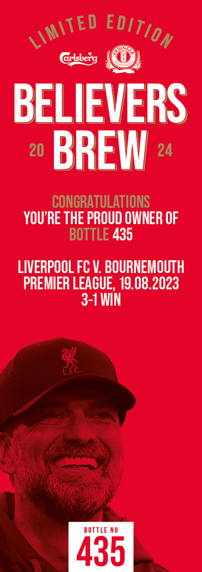 Bottle No.435: Liverpool FC v. Bournemouth, Premier League, 19.08.2023, 3-1 Win - Bild 3 aus 3