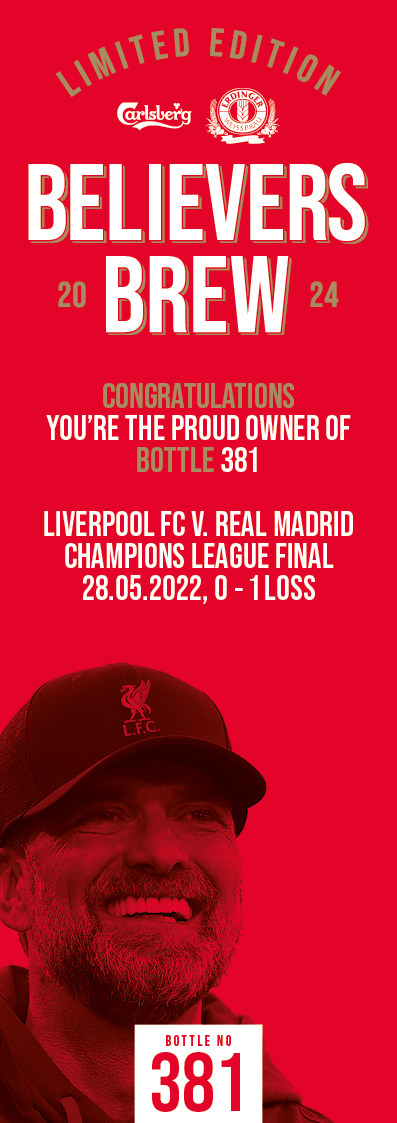 Bottle No.381: Liverpool FC v. Real Madrid, Champions League Final, 28.05.2022, 0 - 1 Loss - Bild 3 aus 3